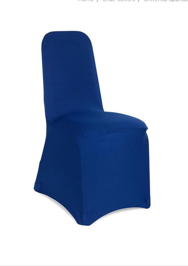 Blue chair cover