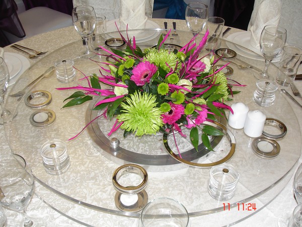 Lazy Susan With Centre Piece Holders For Sale