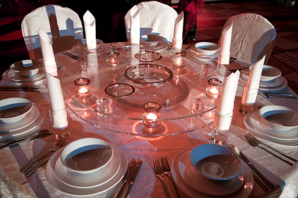 Secondhand Lazy Susan With Centre Piece Holders