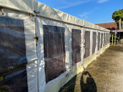 6m x 16.5m Boldscan aluminium marquee for sale 6m x 16.5m Boldscan aluminium marquee for sale