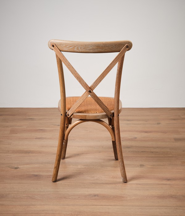 New 250x Rustic Oak Crossback Chairs