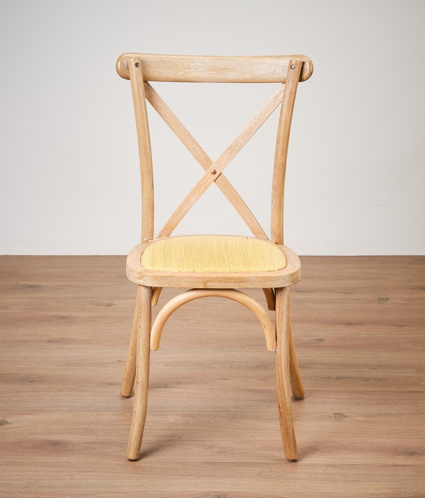 150x Light Oak Crossback Chairs For Sale