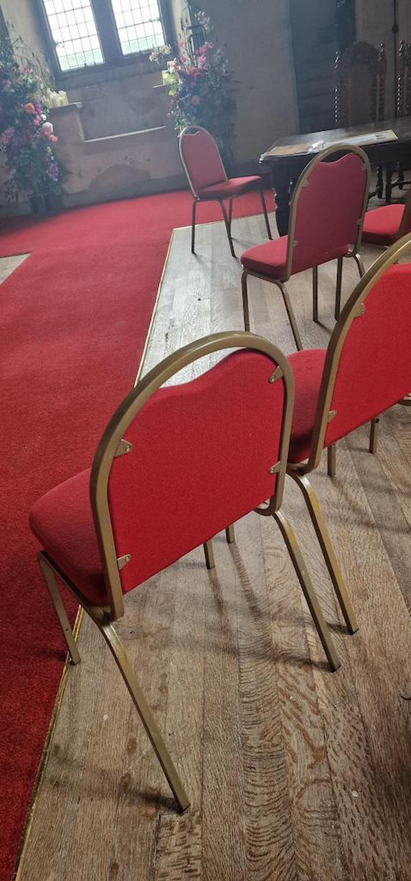 Red Gopak Banqueting Chairs for sale