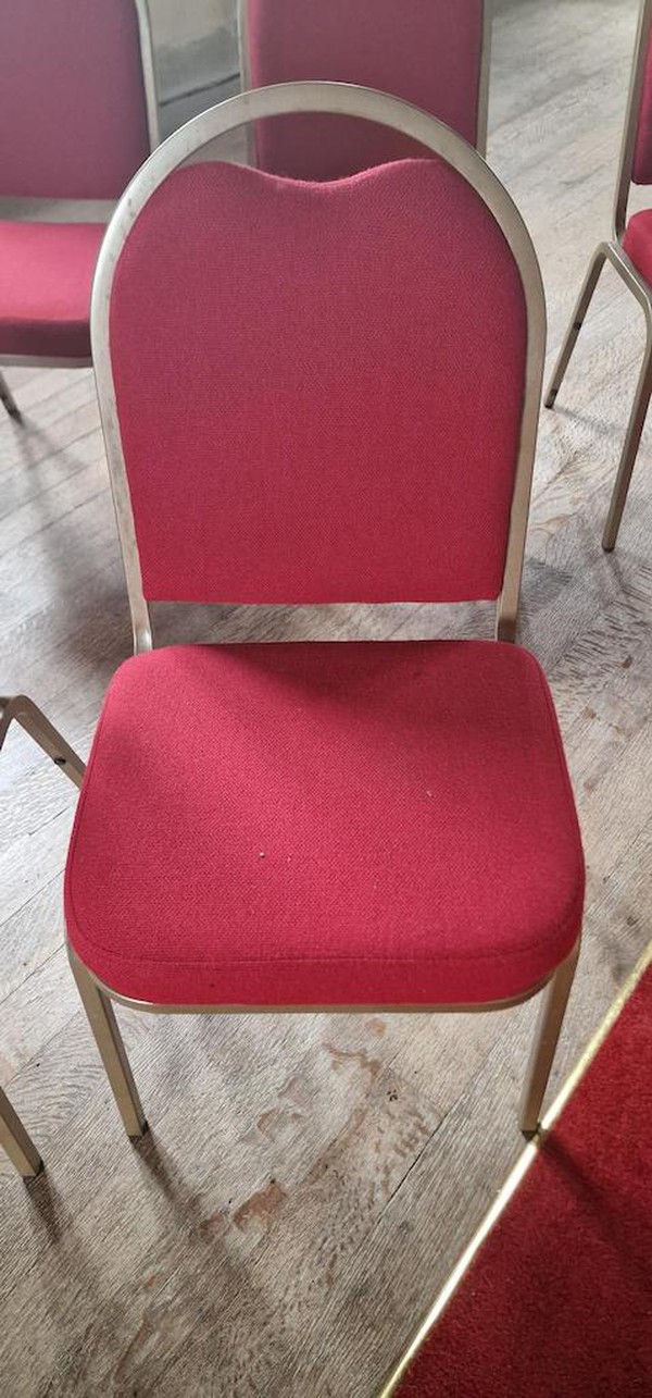 Stacking Red Banqueting Chairs