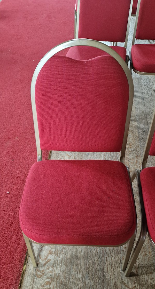 Stackable Red Banqueting Chairs