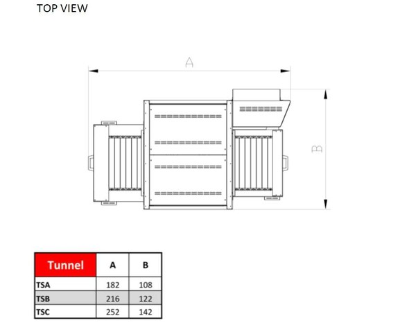 Pizza oven plan view