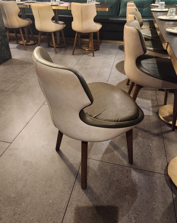 20x Leather Restaurant Chairs For Sale