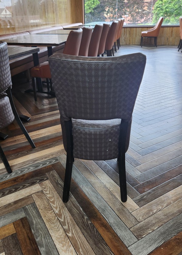 Secondhand 60x Brown Restaurant Chairs For Sale