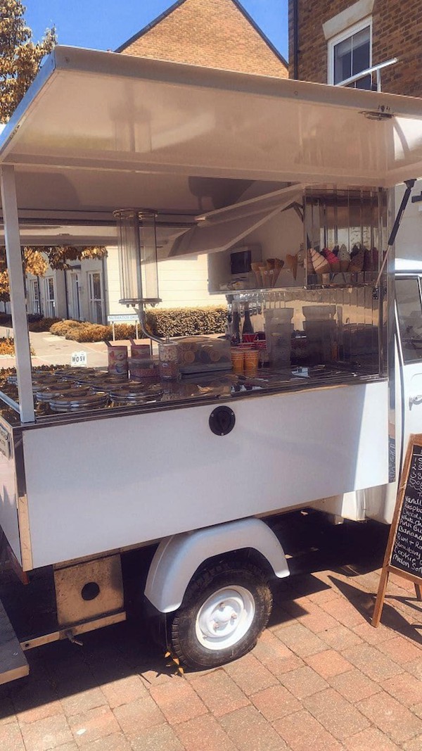 Piaggio Ape converted Gelato van