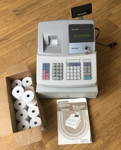 Sharp Electronic Cash Register and till rolls