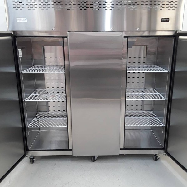 New B Grade Interlevin Tefcold Triple Door Stainless Fridge