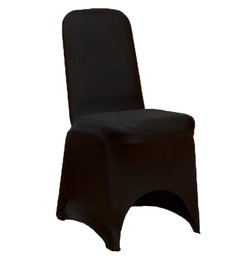 Used Black Spandex Chair Covers for sale