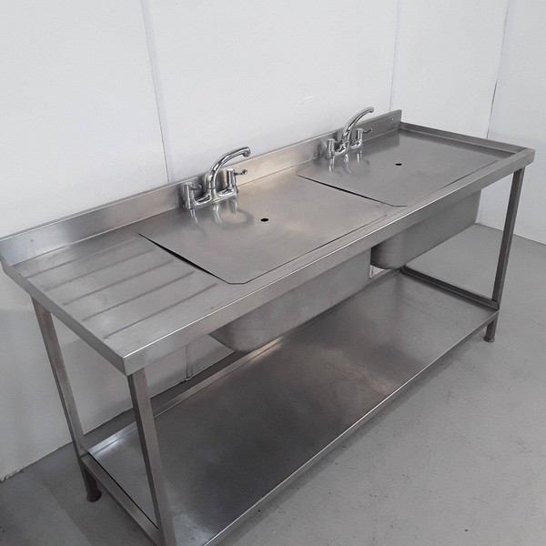 Used kitchen double sink