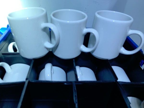 Secondhand Used Plain White Pillivuyt / Chomette Mug