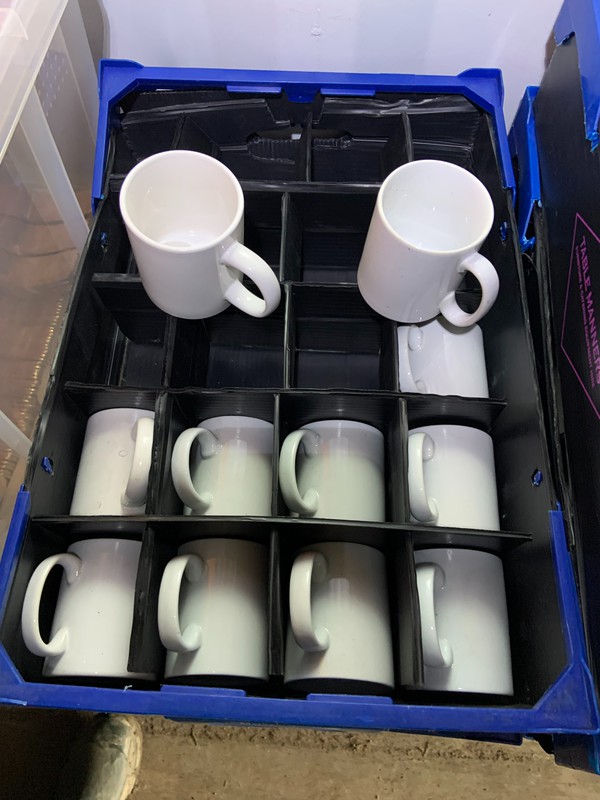 Used Plain White Pillivuyt / Chomette Mug For Sale