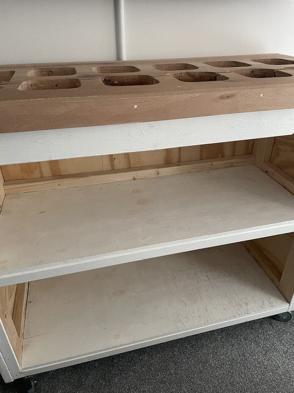 Wooden Serving Station