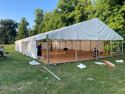Full 9m x 30m bar tension marquee Full 9m x 30m bar tension marquee
