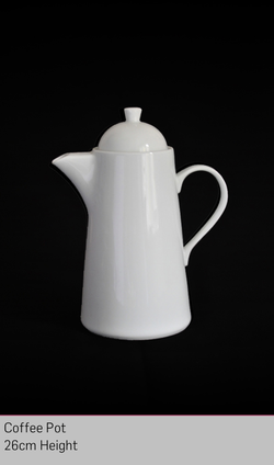 Secondhand 50x Plain White Coffee Pot For Sale