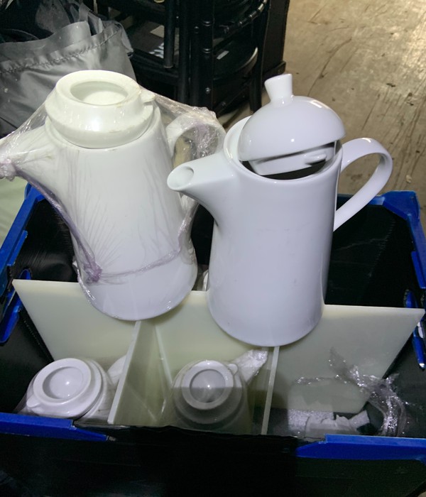 Used 50x Plain White Coffee Pot For Sale