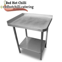 Stainless steel corner table for sale