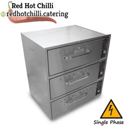 Secondhand Hatco 3 Drawer Heated Cabinet For Sale