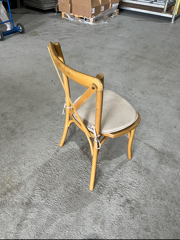 Light Oak Crossback Chairs