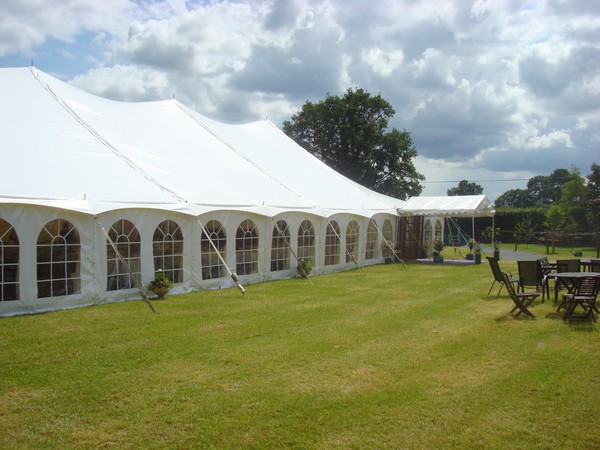 Used trad marquee 40ft x 100ft (12m x 33m)