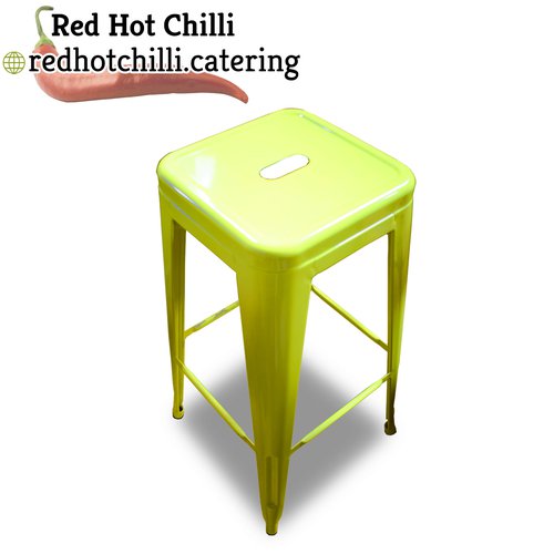 Secondhand 12x Yellow Metal Bar Stools For Sale Secondhand 12x Yellow Metal Bar Stools For Sale
