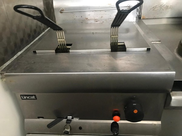 Double basket LPG fryer