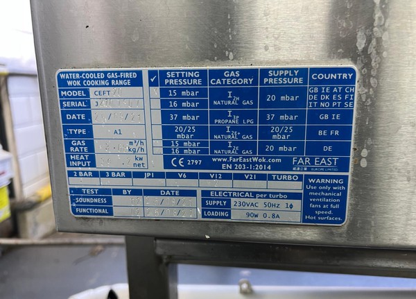 Secondhand Used Double Wok Burner