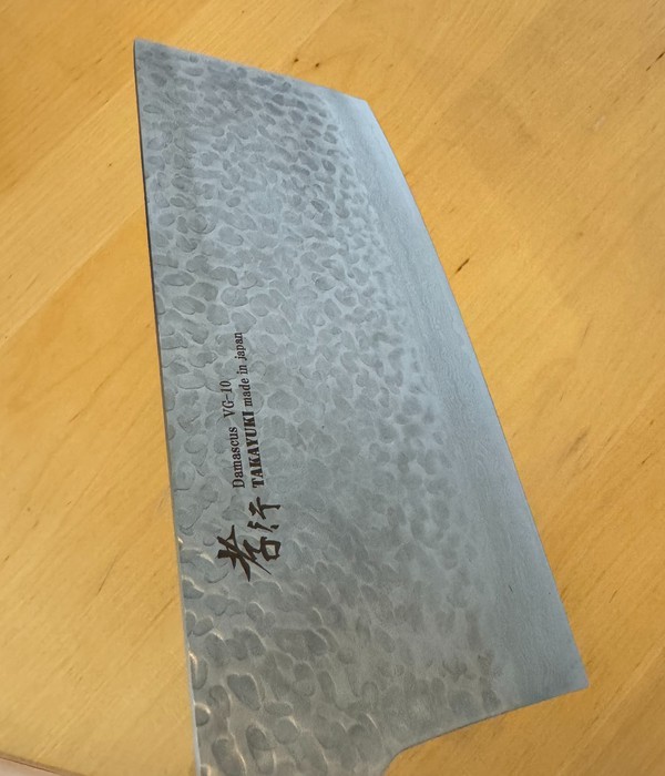 Secondhand Used Sakai Takayuki VG10 Cleaver Kitchen Knife 195mm