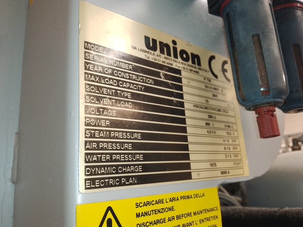 Dry cleaning machine Union P735