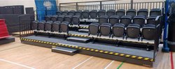 Secondhand Hussey Seatway 32 Person Foldaway Tier Seating For Sale