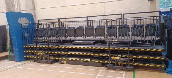 Hussey Seatway 32 Person Foldaway Tier Seating For Sale