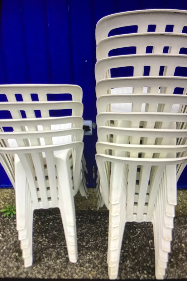 Secondhand 280x White Bistro Chairs