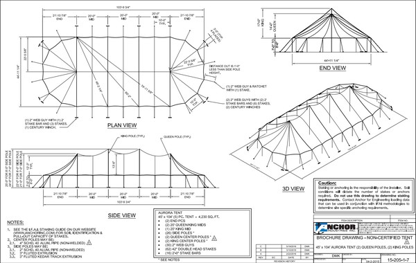 Secondhand 14m x 32m Aurora Sailcloth Tent