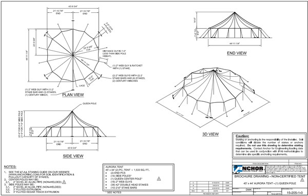 Secondhand Aurora Round Sailcloth (1 Pole)