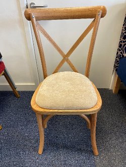 Secondhand Crossback Oak Chairs Natural For Sale