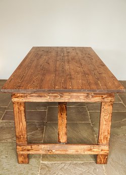 20x 6ft x 3ft Rustic Trestle Table For Sale