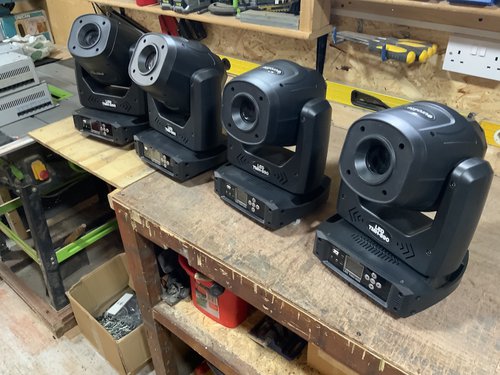 4 Eurolite LED TMH-S90 Moving head spot with flight case 4 Eurolite LED TMH-S90 Moving head spot with flight case