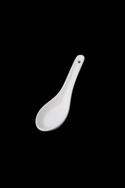 White Chinese spoon