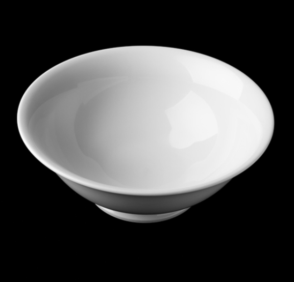 Secondhand Pillivuyt 25cm White Round Salad Bowl For Sale