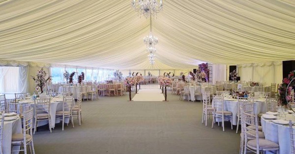 Second hand wedding marquee