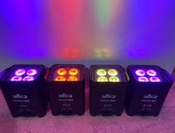 Secondhand 12x Chauvet Freedom Par Hex 4 Wireless Up-lighters For Sale