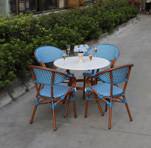 Woven Cafe Outdoor Chairs and Tables
