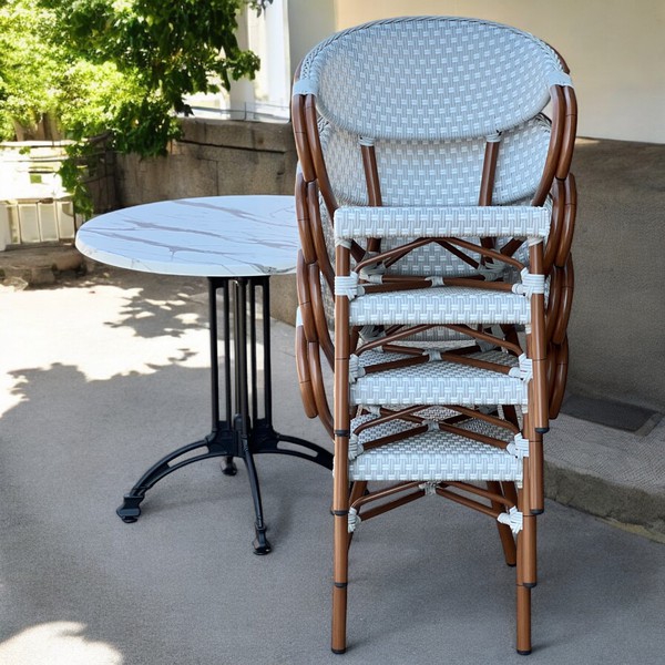 4x Corsica Woven French Bistro Style Cafe Dining Set - Oxfordshire 17