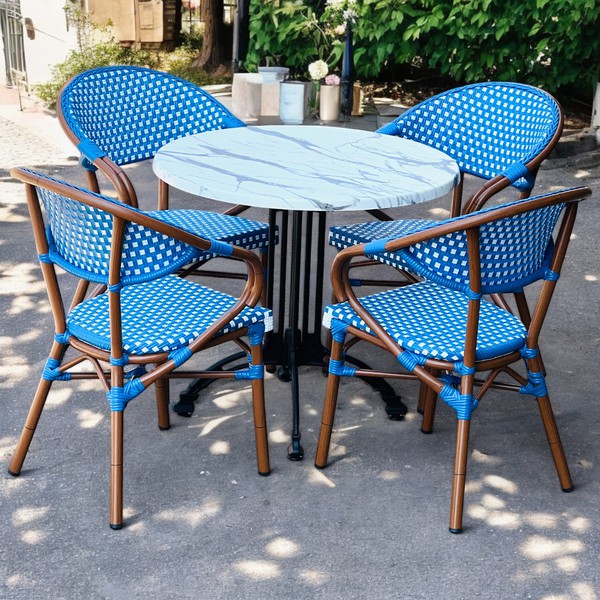 4x Corsica Woven French Bistro Style Cafe Dining Set - Oxfordshire 21