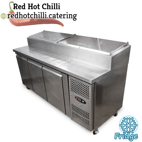 Interlevin 3 Door Prep Fridge With Saladette Interlevin 3 Door Prep Fridge With Saladette