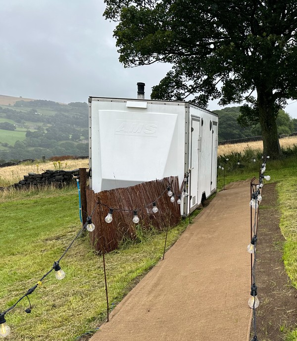 Secondhand Used Mobile Toilet Trailer 1+1 For Sale