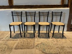 Metal bistro chairs